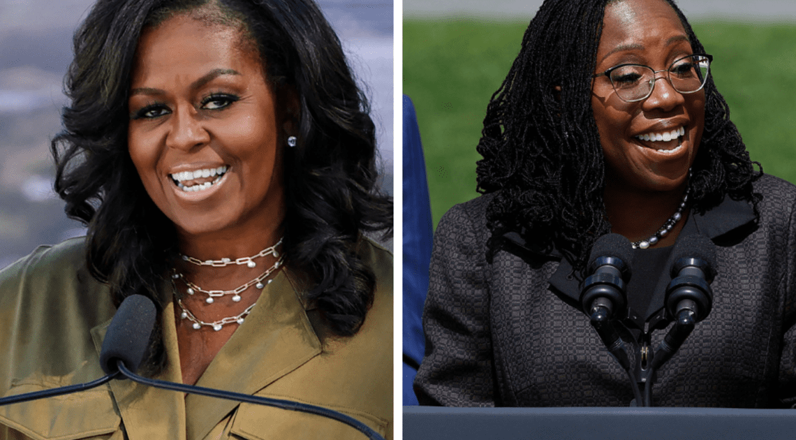 Michelle Obama says Ketanji Brown Jackson gives Black women and girls "a future we can all be hopeful for"