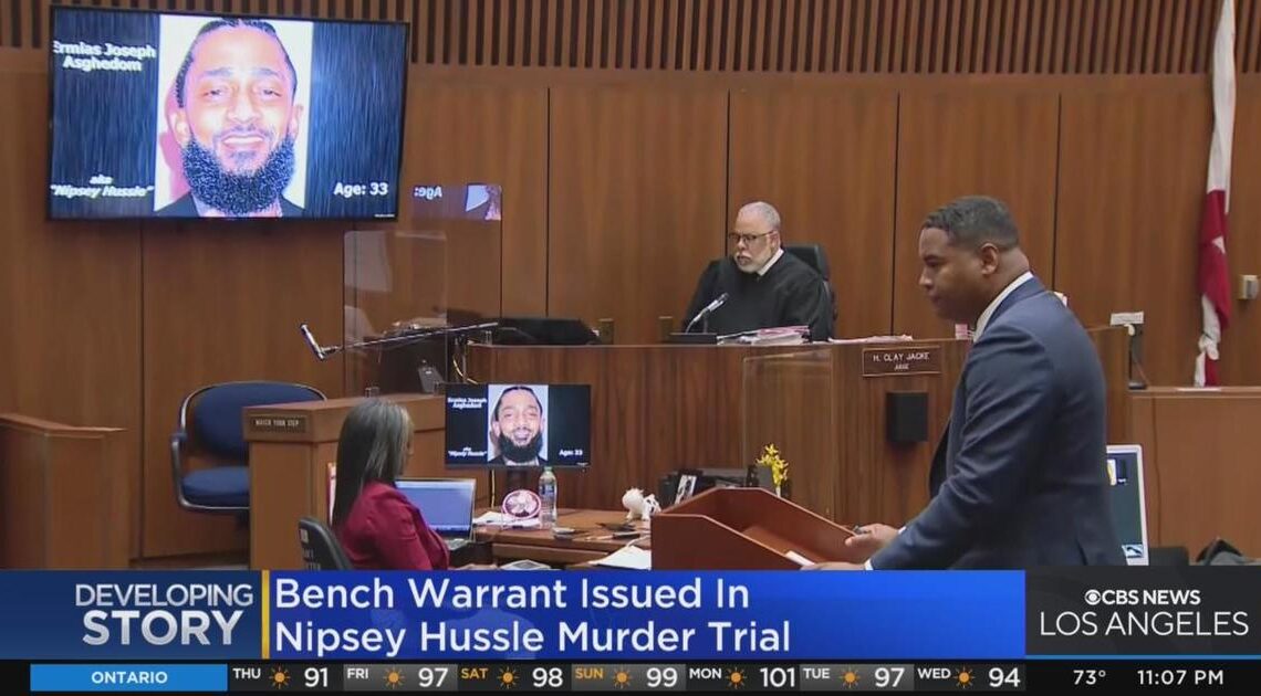 Bench warrant issues in Nipsey Hussle murder trial