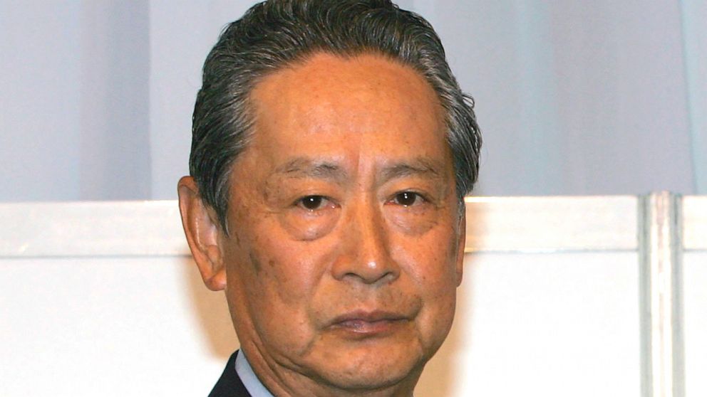 FILE - Then Sony Corp. chief corporate adviser Nobuyuki Idei, is seen in Tokyo on Oct. 17, 2005. Idei, who led Japan’s Sony from 1998 through 2005, steering its growth in digital and entertainment businesses, has died of liver failure, the company sa