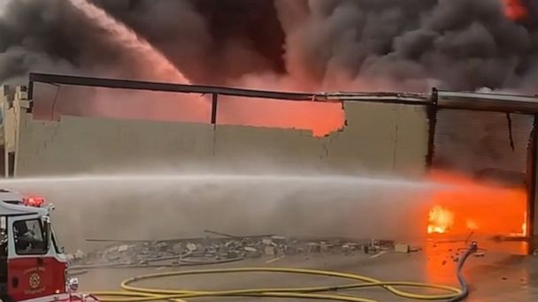 WATCH:  3-alarm fire breaks out at Nebraska chemical plant