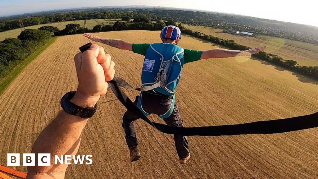 World's lowest parachute jump attempt