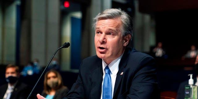FBI Director Christopher Wray testifies before the House Judiciary Committee on Capitol Hill, June 10, 2021.