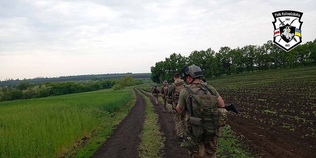 Belarusian soldiers fight in Ukraine with the Kastus Kalinouski Regiment.