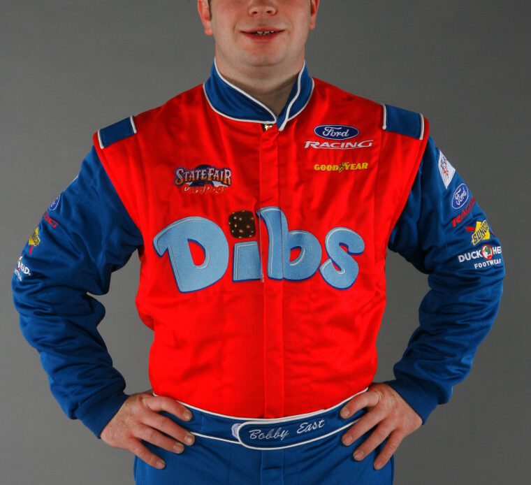 Bobby East poses for a photo during the NASCAR Craftsman Truck Series media day at Daytona International Speedway in 2006.