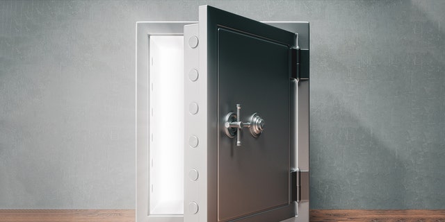 This generic image shows an open vault safe. 