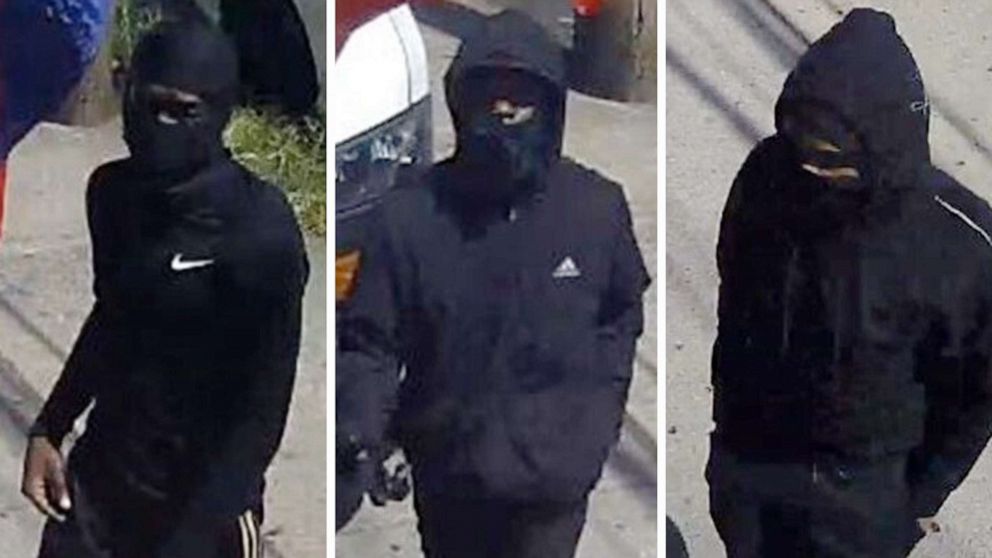 PHOTO: The NYPD tweeted footage of three suspects wanted in connection with a robbery at a New York City church on July 24, 2022.