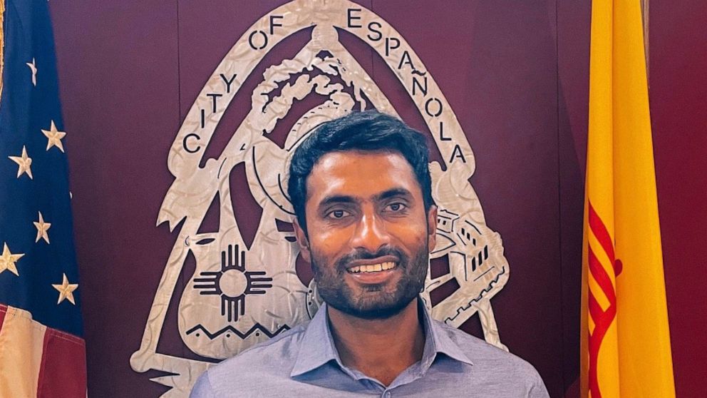 This undated photo released by the City of Española shows Muhammad Afzaal Hussain, 27, a planning and land use director who was killed in Albuquerque, N.M., on Aug. 1, 2022. Hussain is one of four victims in a series of killings of Muslim men in New