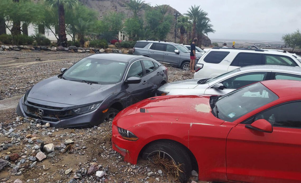 Tourists find safety after floods close Death Valley roads
