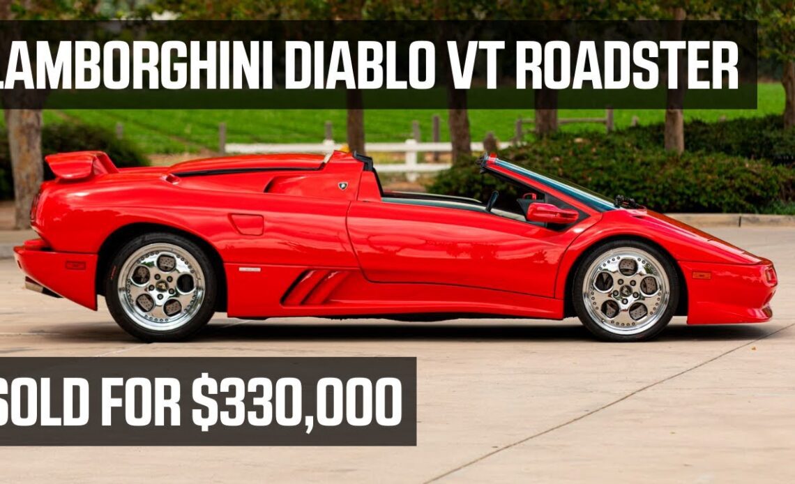 $330,000 Lamborghini Diablo VT Roadster