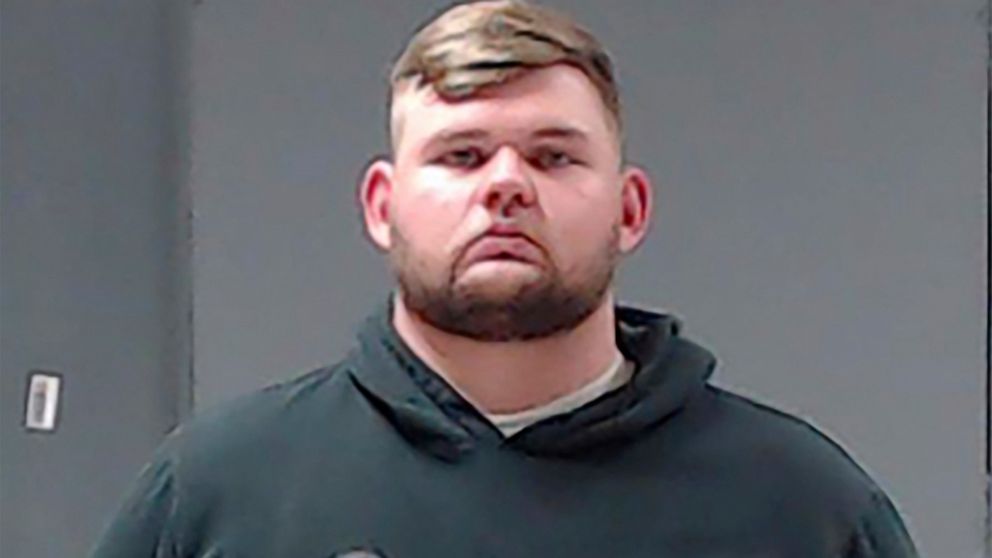FILE - This booking photo provided by the Hunt County, Texas Sheriff's Office shows Wolfe City Police Officer Shaun Lucas on Monday, Oct. 5, 2020. The former Texas police officer was found not guilty of murder Thursday, Sept. 22, 2022, in the slaying