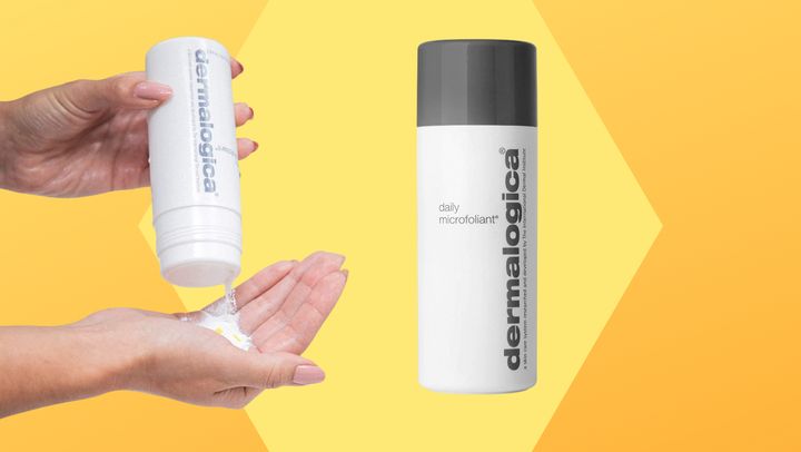 Dermalogica's <a href="https://www.amazon.com/Dermalogica-Daily-microfoliant-2-6-Fl/dp/B071ZBJPH7?tag=lourdesuribe-20&ascsubtag=631f833be4b0eac9f4d9e88c%2C-1%2C-1%2Cd%2C0%2C0%2Chp-fil-am%3D0%2C0%3A0%2C0%2C0%2C0" target="_blank" data-affiliate="true" role="link" data-amazon-link="true" rel="sponsored" class=" js-entry-link cet-external-link" data-vars-item-name="fine powder exfoliant" data-vars-item-type="text" data-vars-unit-name="631f833be4b0eac9f4d9e88c" data-vars-unit-type="buzz_body" data-vars-target-content-id="https://www.amazon.com/Dermalogica-Daily-microfoliant-2-6-Fl/dp/B071ZBJPH7?tag=lourdesuribe-20&ascsubtag=631f833be4b0eac9f4d9e88c%2C-1%2C-1%2Cd%2C0%2C0%2Chp-fil-am%3D0%2C0%3A0%2C0%2C0%2C0" data-vars-target-content-type="url" data-vars-type="web_external_link" data-vars-subunit-name="article_body" data-vars-subunit-type="component" data-vars-position-in-subunit="6">fine powder exfoliant</a> leaves skin soft and smooth.
