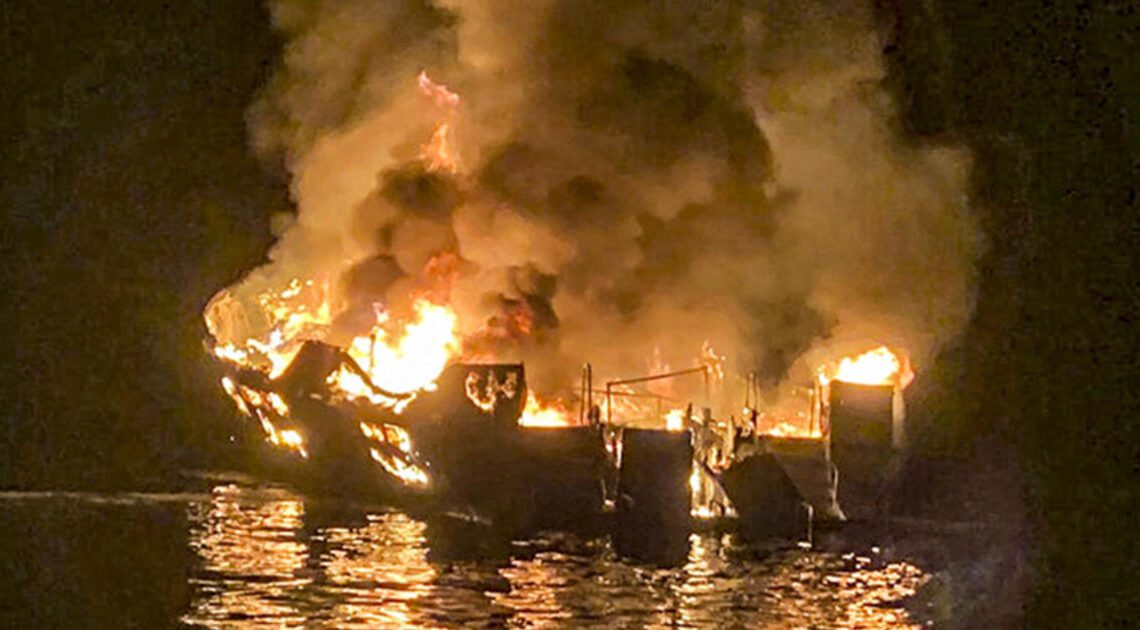 Judge tosses manslaughter charge for captain of California boat that caught fire and killed 34