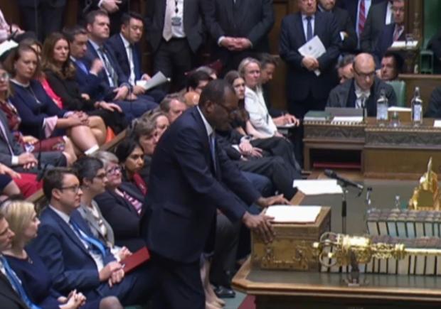 Times Series: Chancellor of the Exchequer Kwasi Kwarteng delivers his mini-budget in the House of Commons (PA)