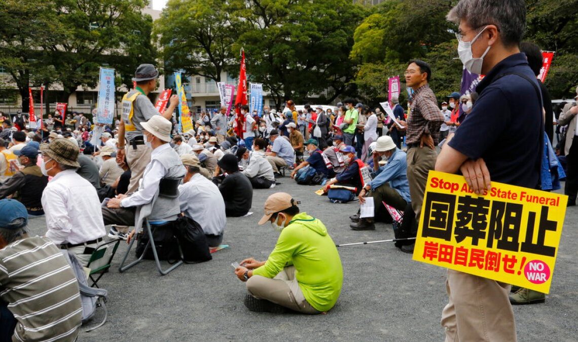 Protesters call for cancellation of state funeral for Japan’s Abe | News