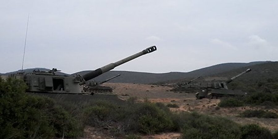 Italian M109L 155-mm self-propelled guns (Photo:difesa.it)