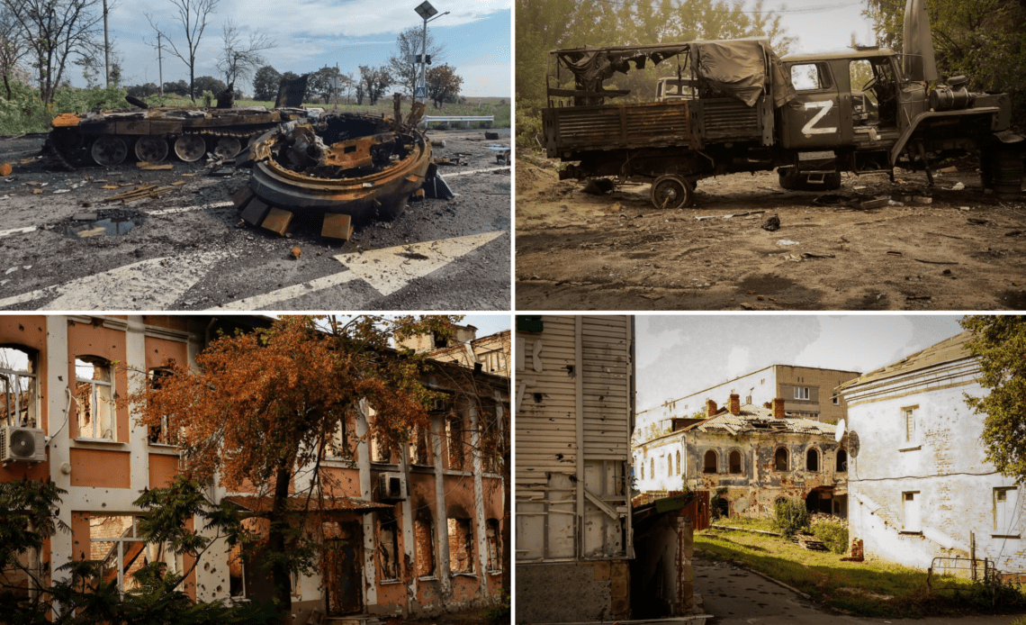 Collection of photos from liberated Izyum, Ukraine