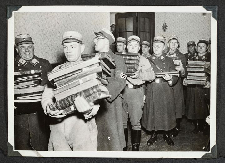 The photos were taken by Nazi photographers during the pogrom in the city of Nuremberg and the nearby town of Fuerth. 