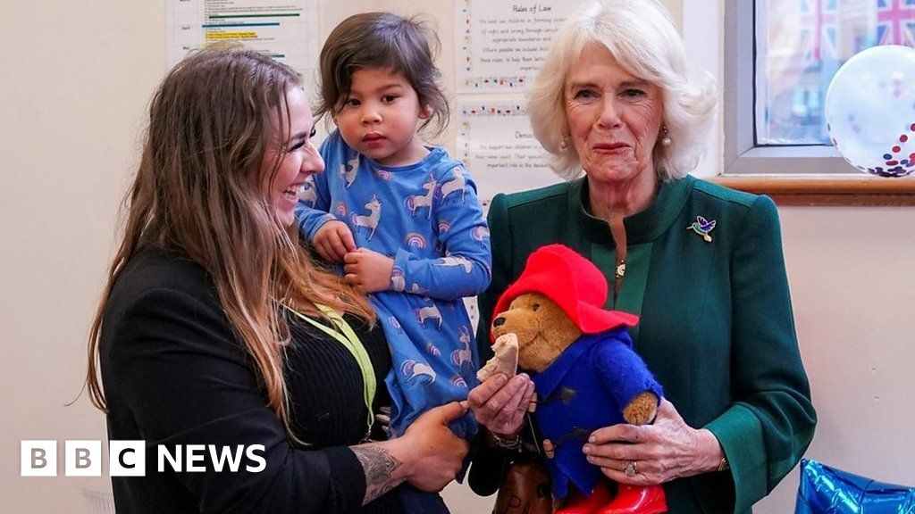 Camilla gives Queen Elizabeth II's Paddington Bears to Barnardo's