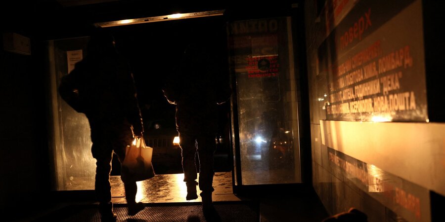 Kramatorsk without electricity, November 24 (Photo:REUTERS/Leah Millis)