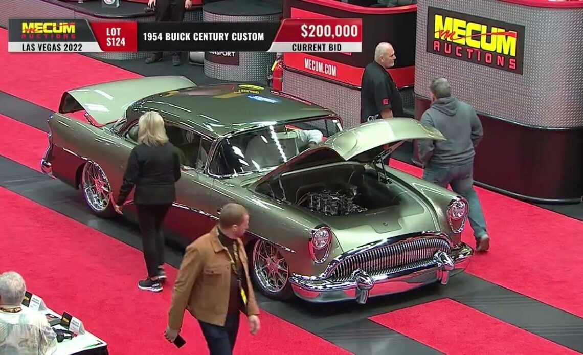 SOLD for $225,000 - 1954 Buick Century Custom // Mecum Las Vegas 2022