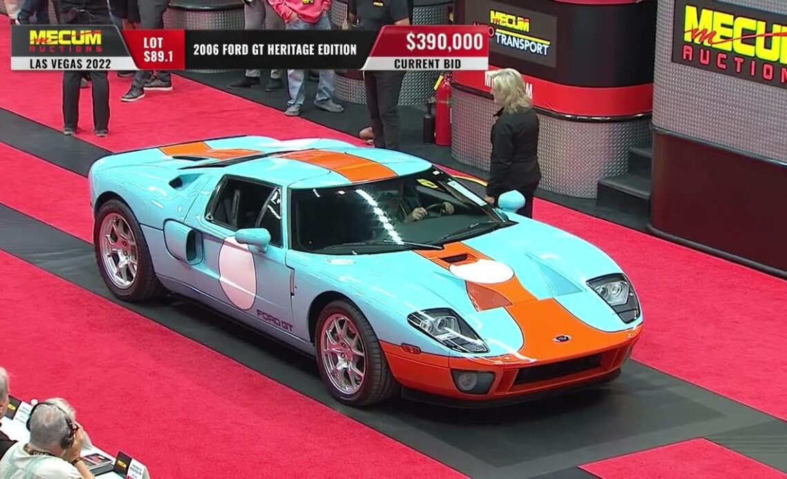 SOLD for $395,000 - 2006 Ford GT Heritage Edition // Mecum Las Vegas 2022