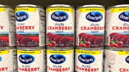 Why are cranberry sauce labels upside-down? Science