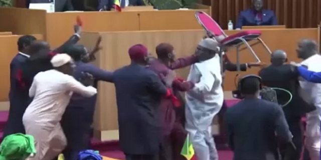 Lawmakers were eventually separated after the fight.