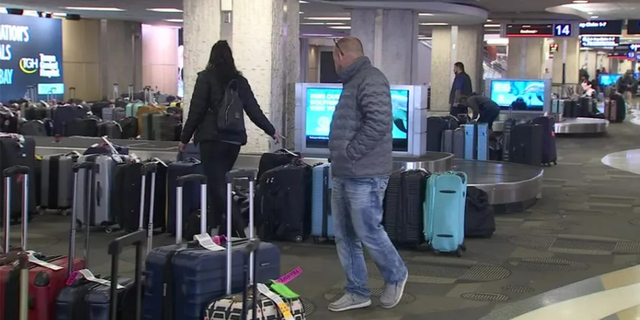 Luggage stranded at airport