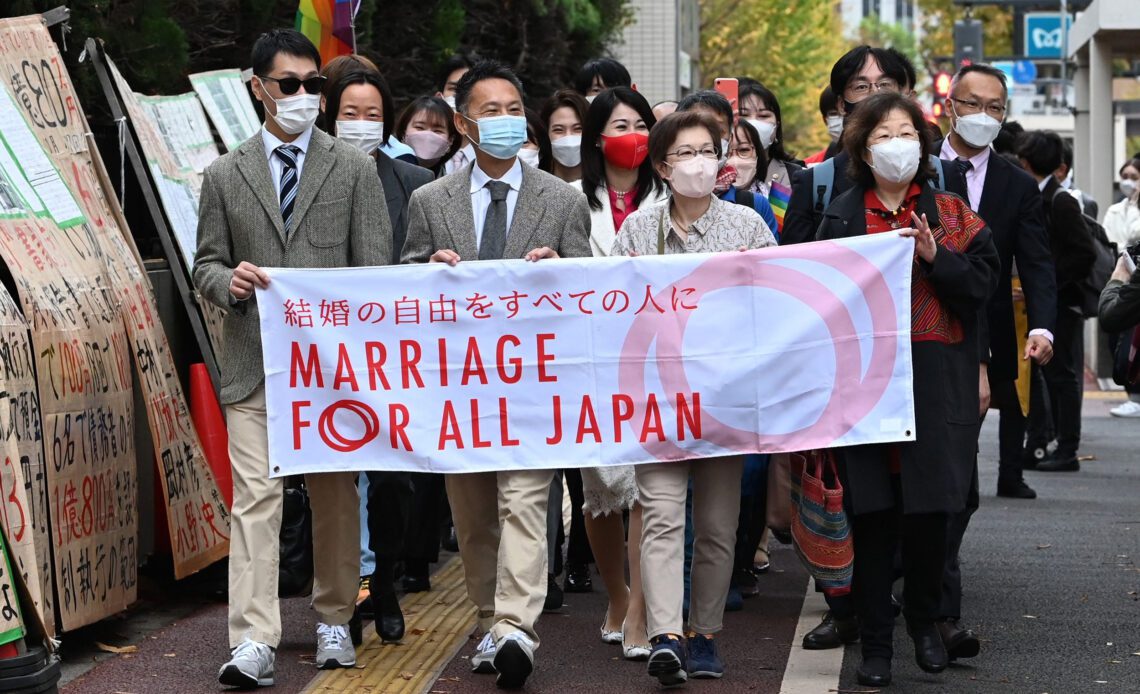 Japan court upholds ban on same-sex marriage but voices concern over rights