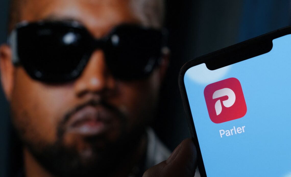 Ye is no longer buying Parler, the ‘free speech’ social media app