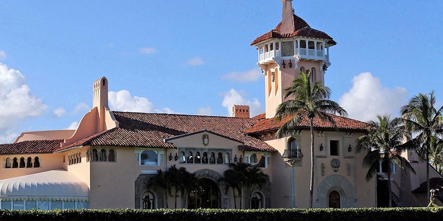 Former president Donald Trump's Mar-a-Lago resort in Palm Beach, Florida. 
