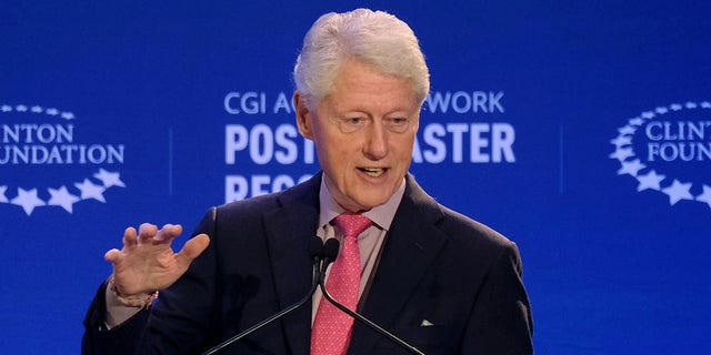Former President Bill Clinton attends a meeting of the Clinton Global Initiative Action Network in San Juan, Puerto Rico, on Feb. 18, 2020.