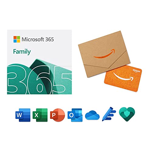 Microsoft 365 Family 12-month Subscription + $50 Amazon Gift Card