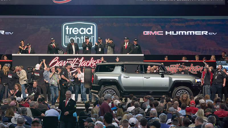 Barrett-Jackson rundown: 2024 GMC Hummer SUV, Colin Powell's Corvette for charity