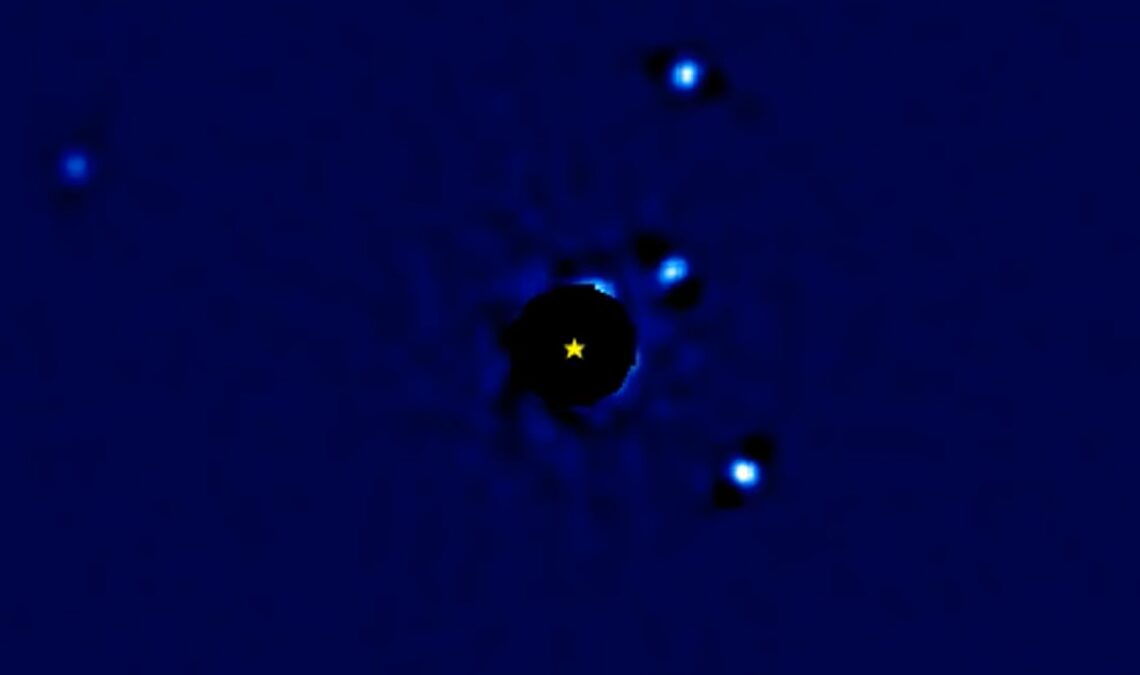 Exoplanets dance around distant star in 12-year timelapse