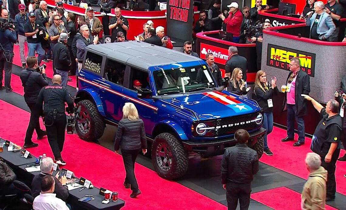 Gary Sinise Foundation raises $350,000 // Mecum Kissimmee 2023 // 2021 First Edition Ford Bronco