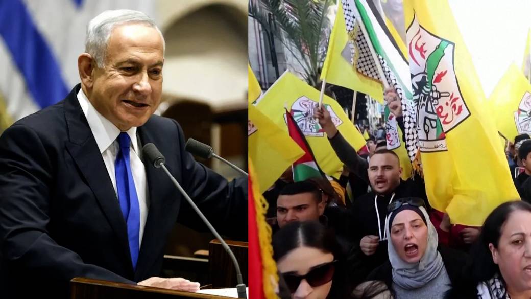 Click to play video: 'Netanyahu retakes power at head of far-right Israeli government, protesters voice anger on streets'