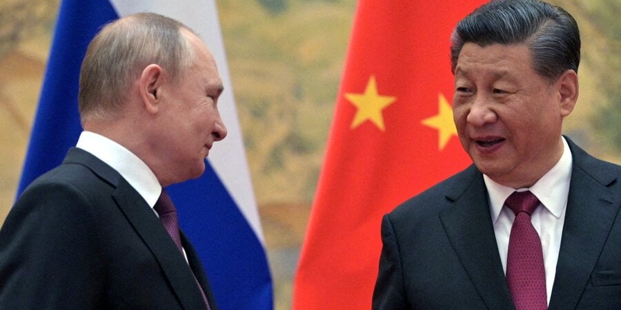 Dictator Putin and Xi Jinping (Photo:Sputnik/Aleksey Druzhinin/Kremlin via REUTERS)