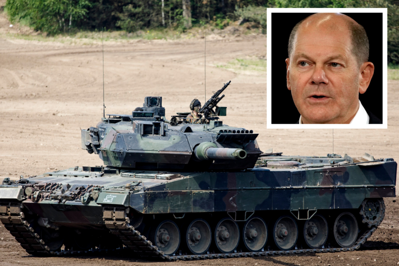 Scholz Germany Leopard Tanks Abrams Russia Ukraine