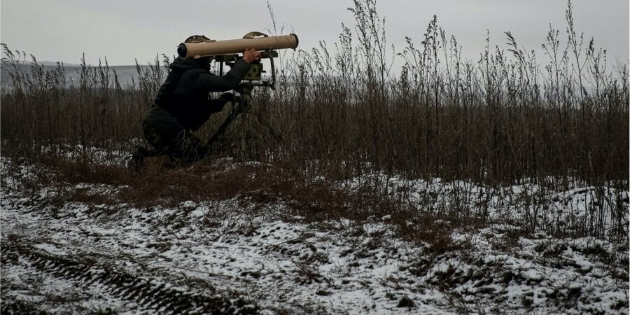 Ukrainian military near Soledar (Photo:Radio Free Europe/Radio Liberty/Serhii Nuzhnenko via REUTERS)