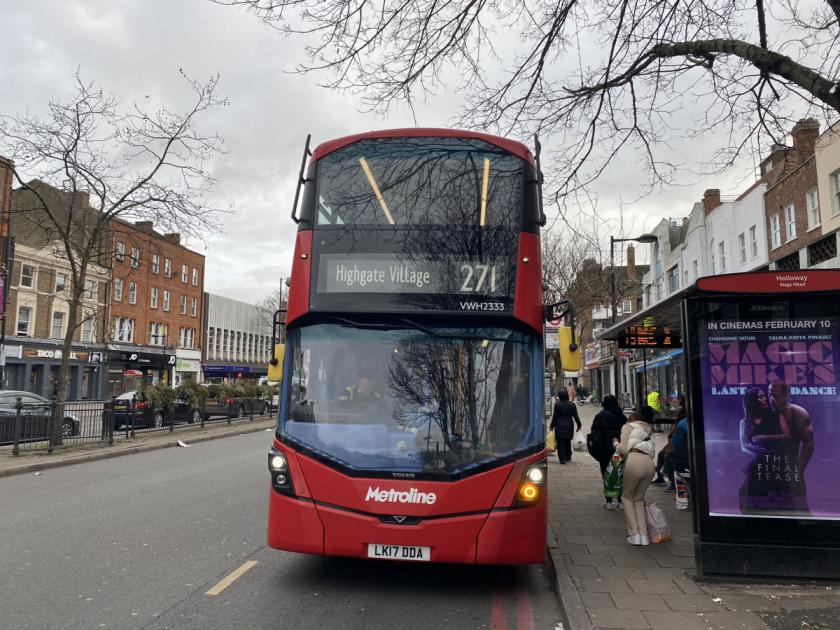 271 bus route between Highgate and Moorgate set to be axed