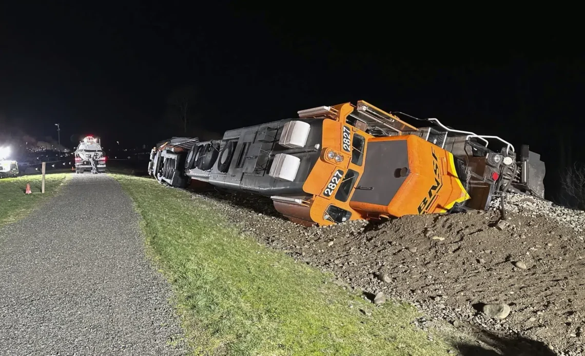 BNSF train derailment spills diesel fuel on tribal land in Washington