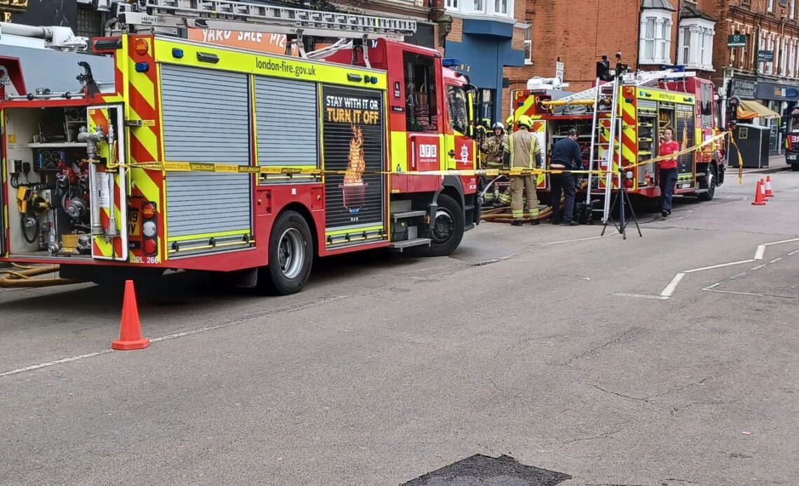 Child and adults led to safety in South Tottenham blaze