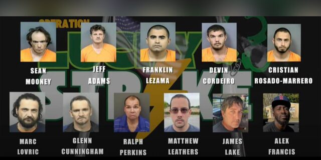 Authorities in Florida have arrested 12 suspects who attempted to engage in sexual activity with minors.