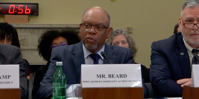 John Beard, Jr., the president and founder of the Port Arthur Community Action Network, testifies during a House Natural Resources Committee hearing on Feb. 28.