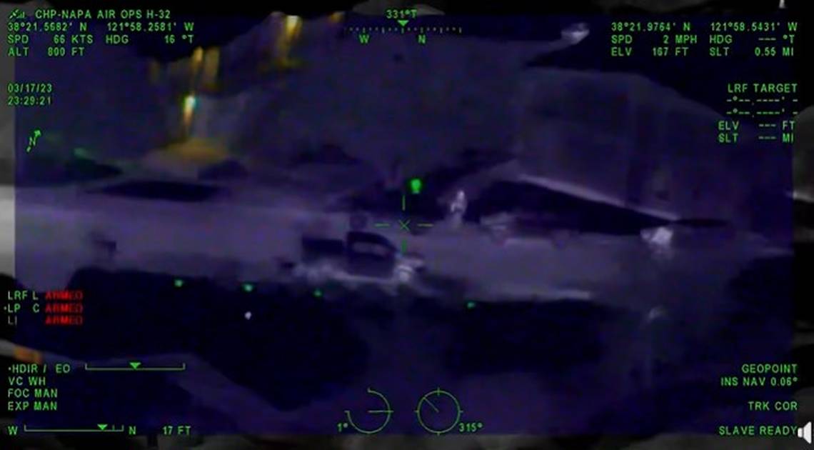 Laser strikes on California Highway Patrol helicopter lead to arrest, cops say