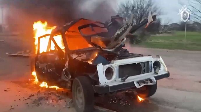 Police officer collaborating with Russian occupation regime in Kherson Oblast killed after his car explodes