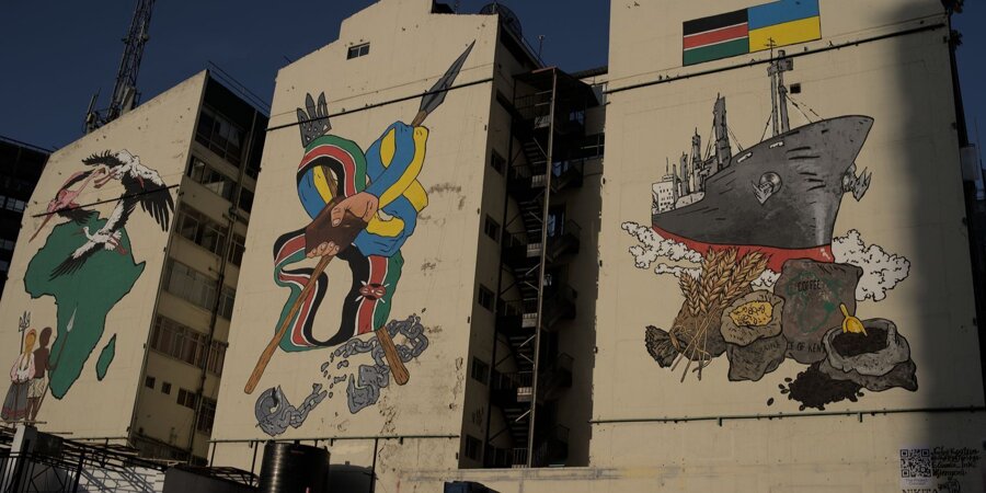 A mural dedicated to Ukraine appeared in Nairobi (Photo:@Port Agency)