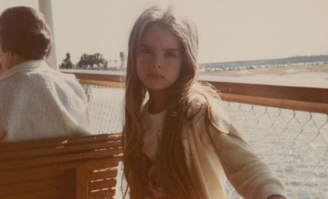 A shot of Brooke Shields as a child in