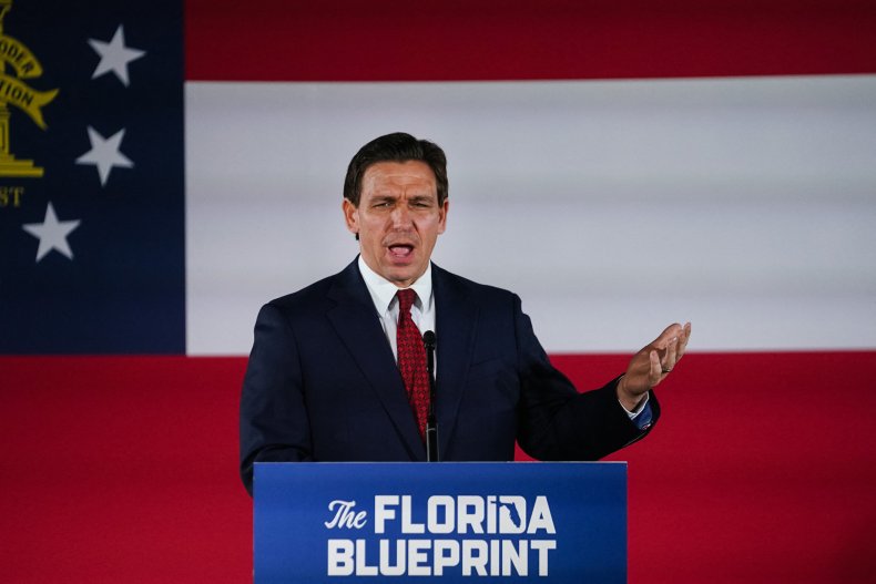 Ron DeSantis speaking in Georgia